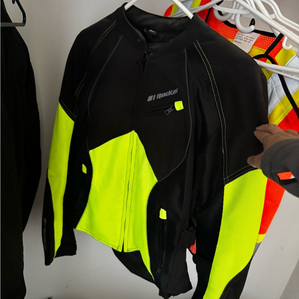 Joe Rocket Black and Neon Yellow Jacket